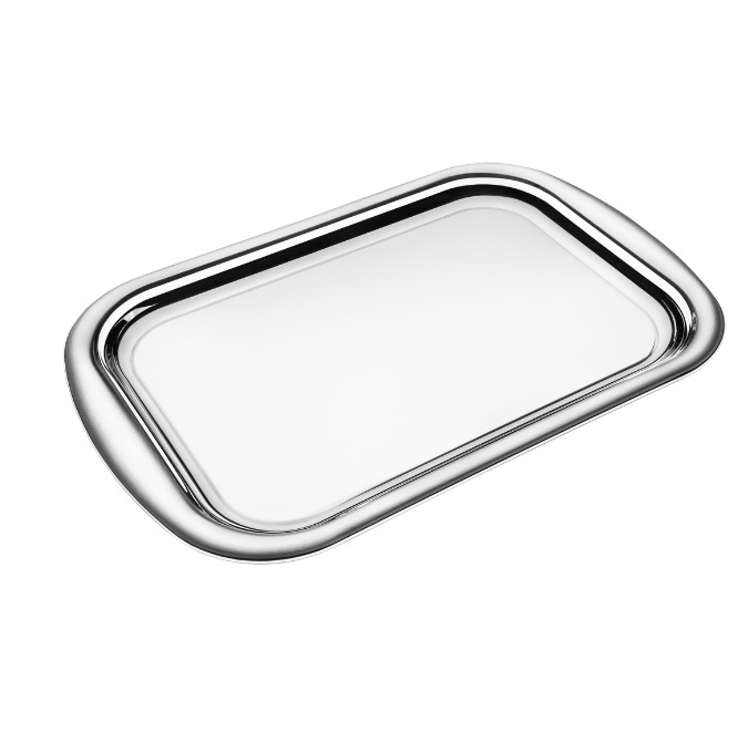 BANDEJA TRAMONTINA COSMOS RETANGULAR 39 CM - AÇO INOX