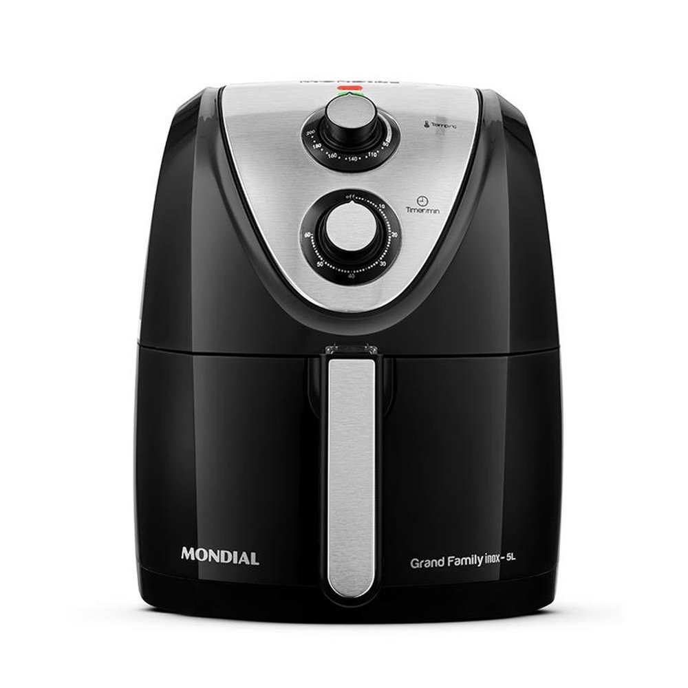 FRITADEIRA ELÉTRICA AIR FRYER 5 LITROS 1900W 110V PRETA -  MONDIAL