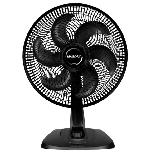 VENTILADOR MALLORY 40 CM 6 PÁS PRETO